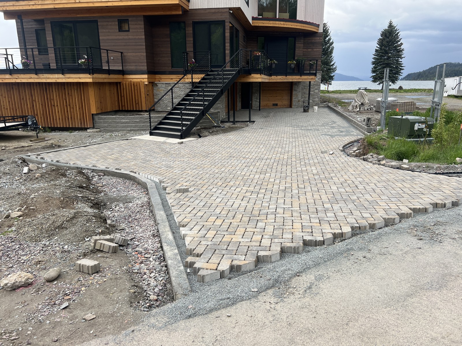 Paver Driveways — Pavers & Hardscaping project in Spokane, WA
